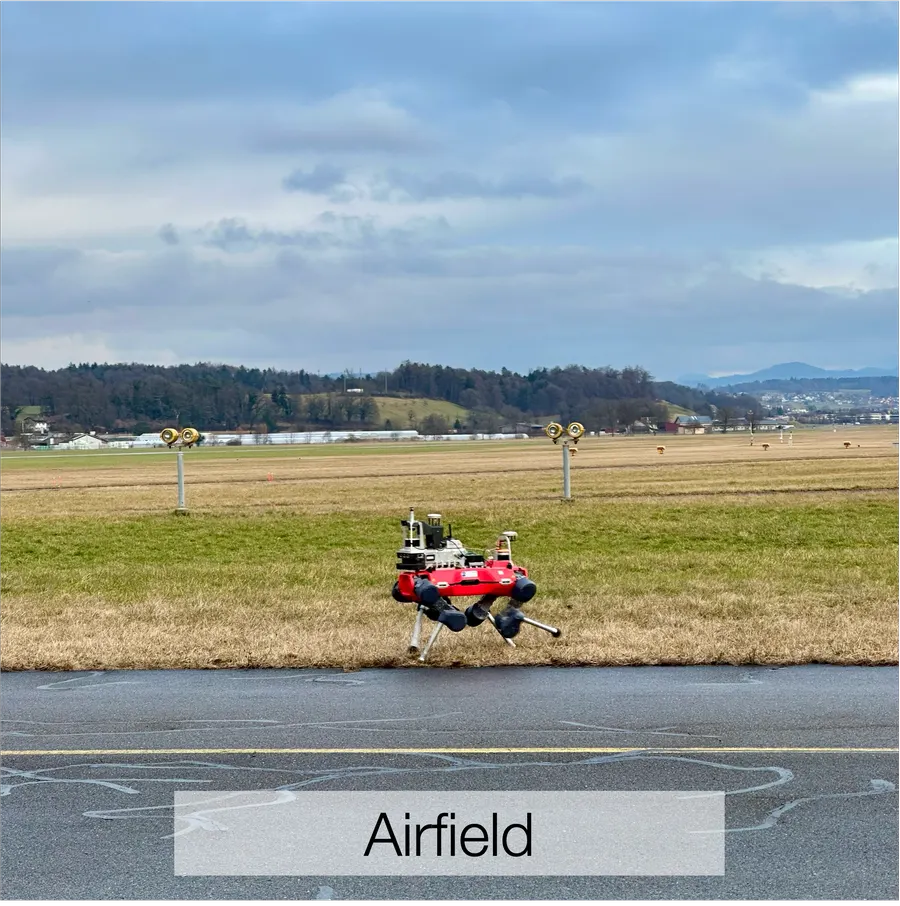 Airfield environment in the in-house dataset