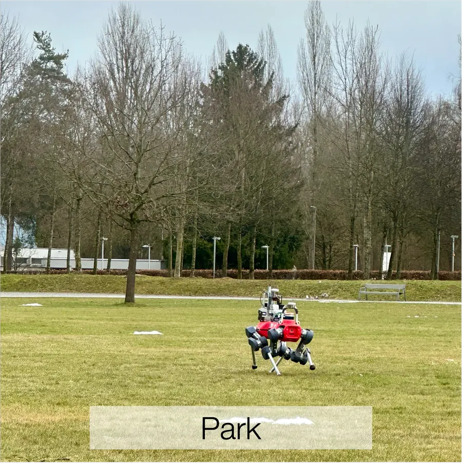 Park environment in the in-house dataset